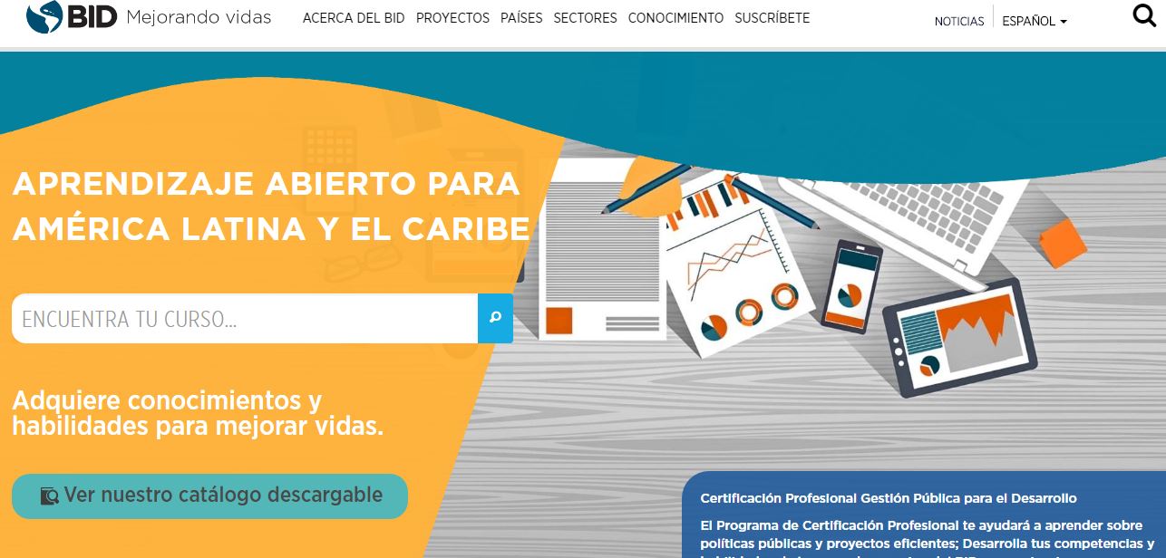 Cursos especializados de IADB BID