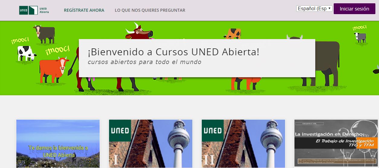 Cursos gratis en linea de la UNED